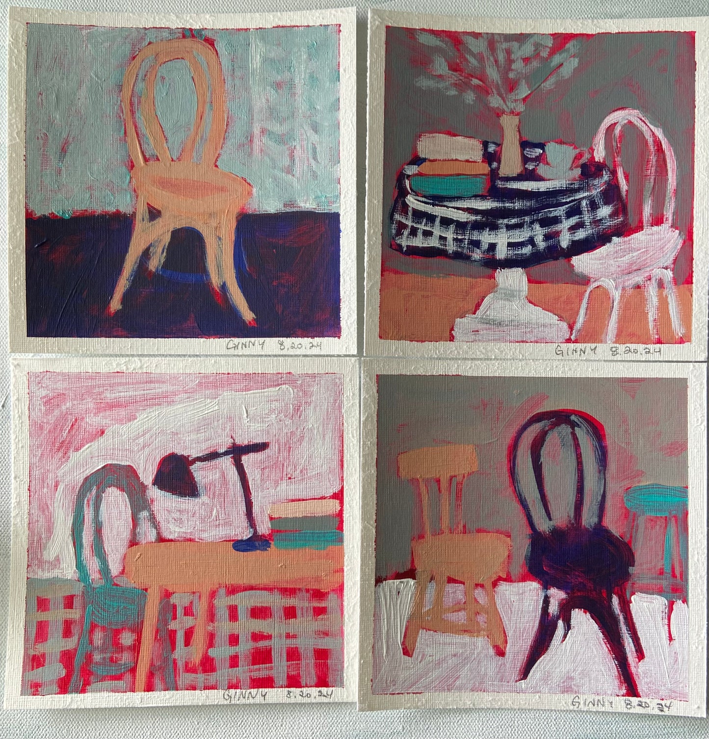 Chairs Mini Paintings