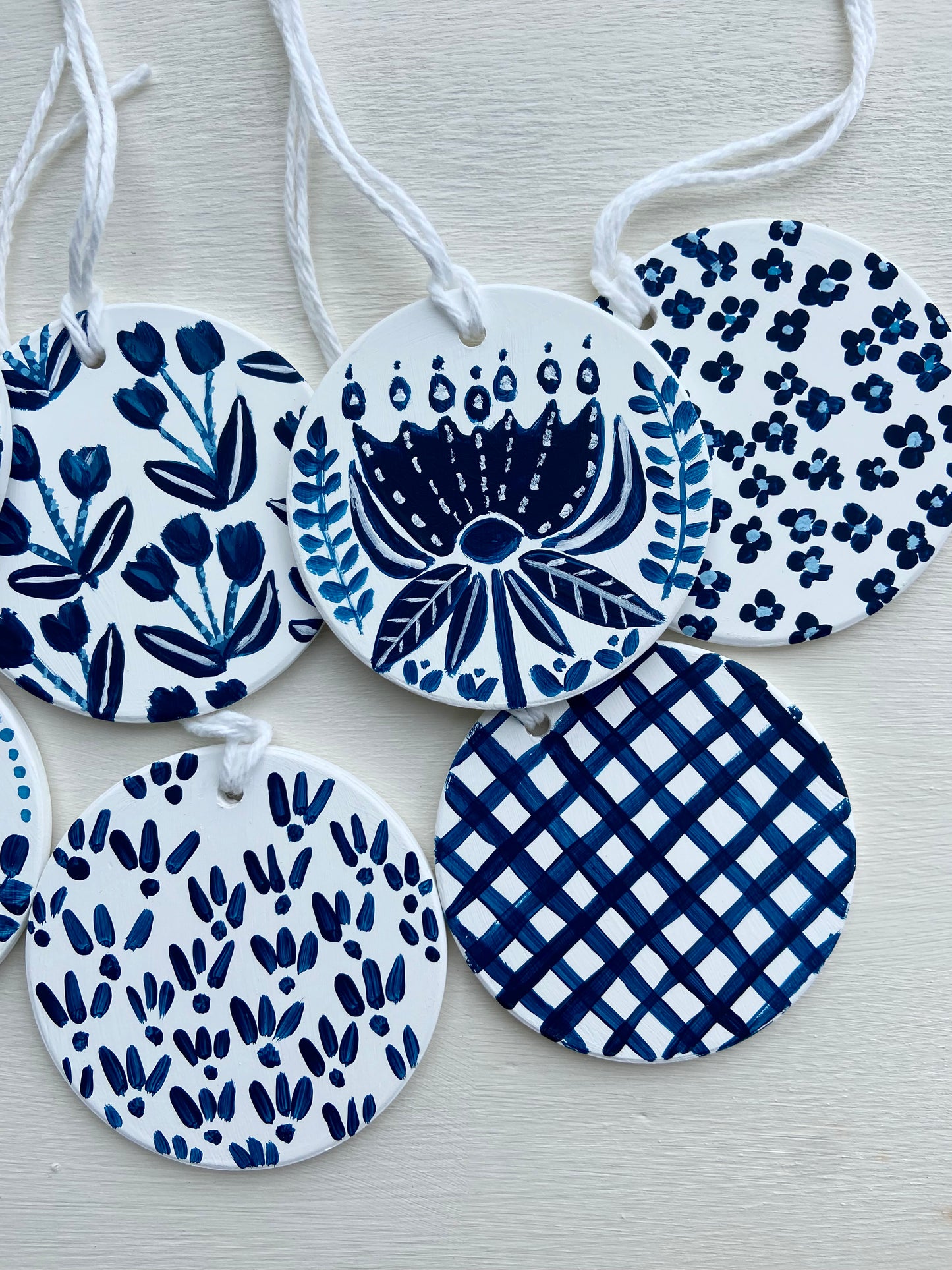 Blue & White Ornaments