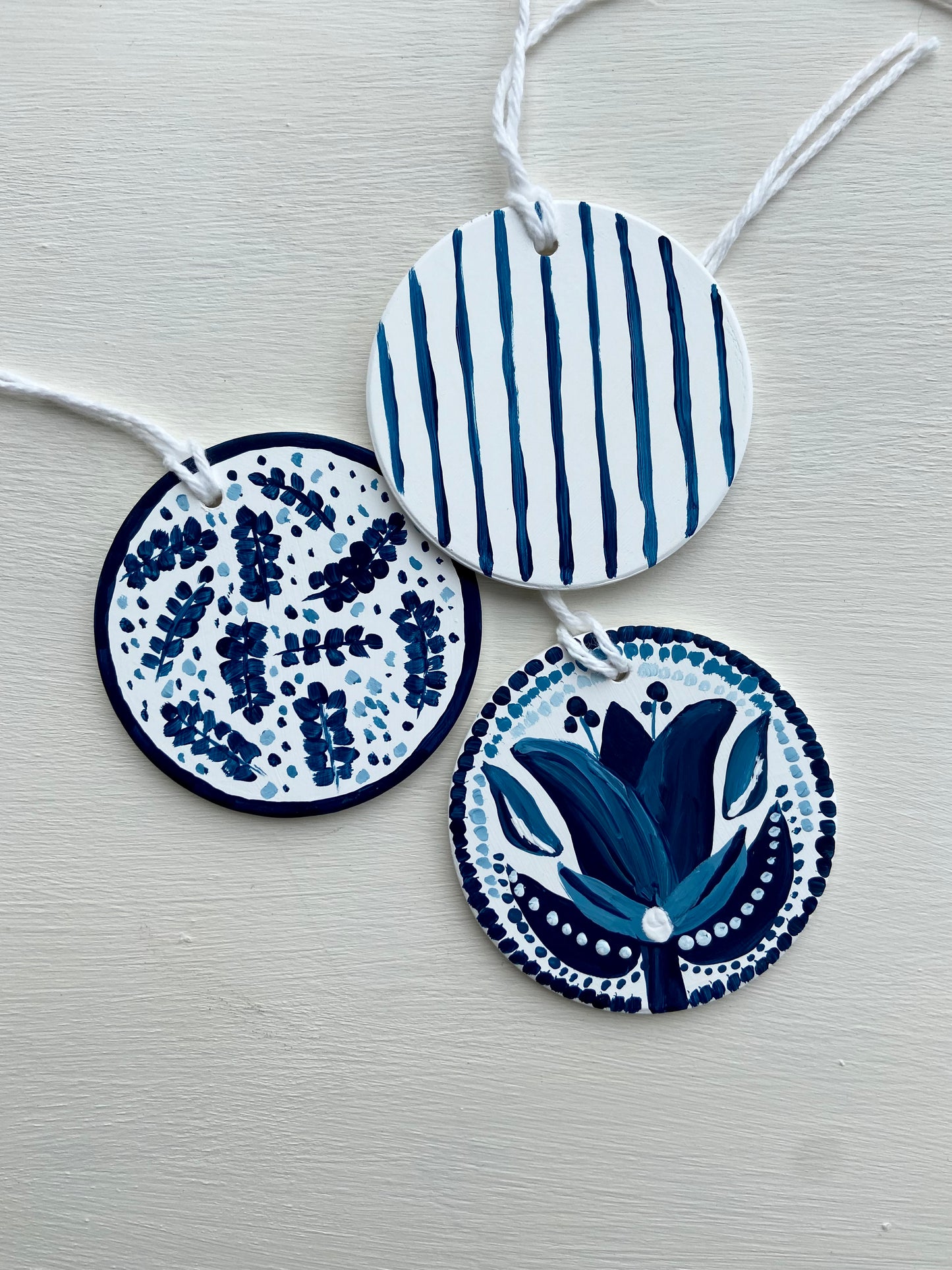 Blue & White Ornaments