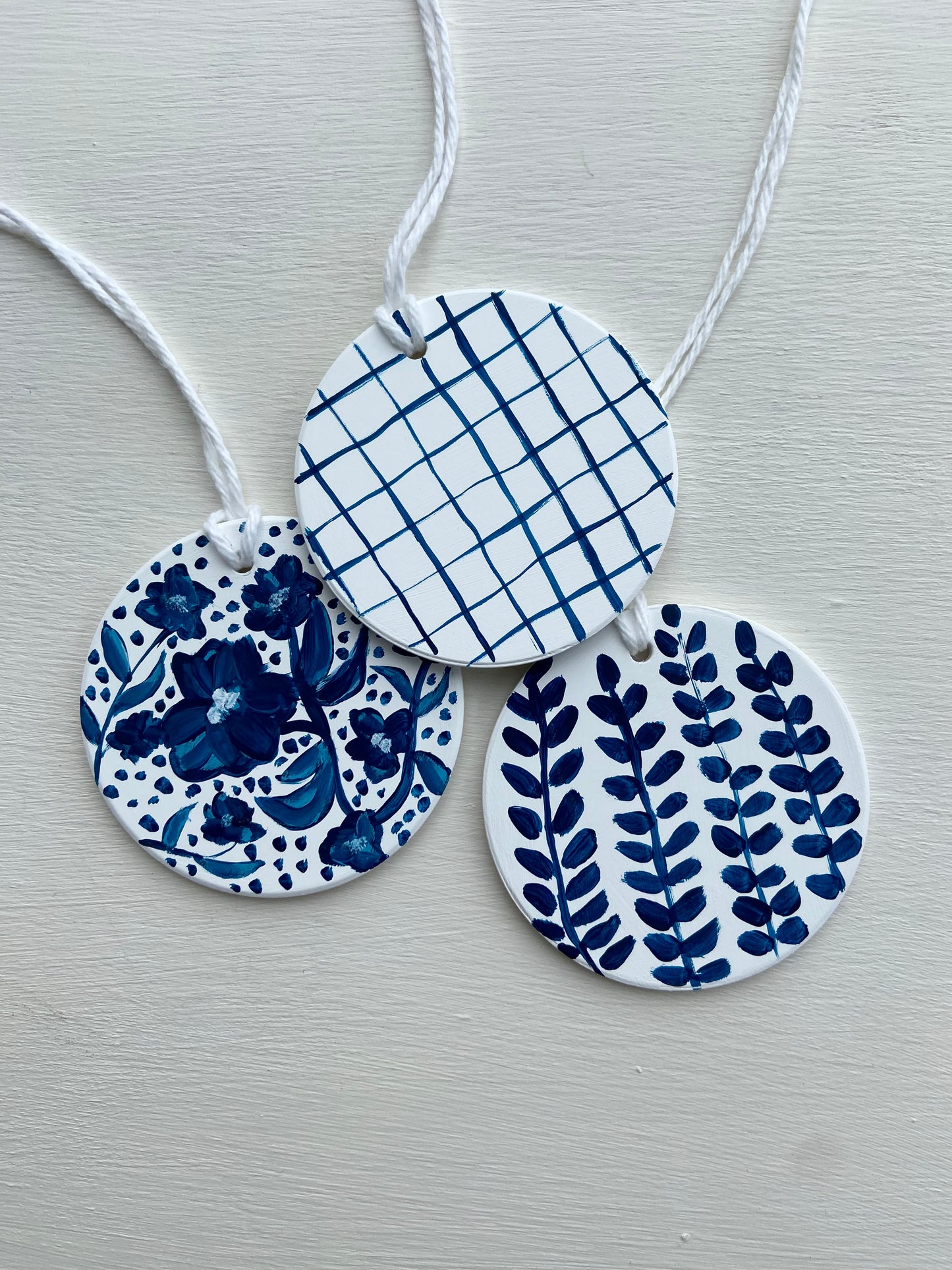 Blue & White Ornaments