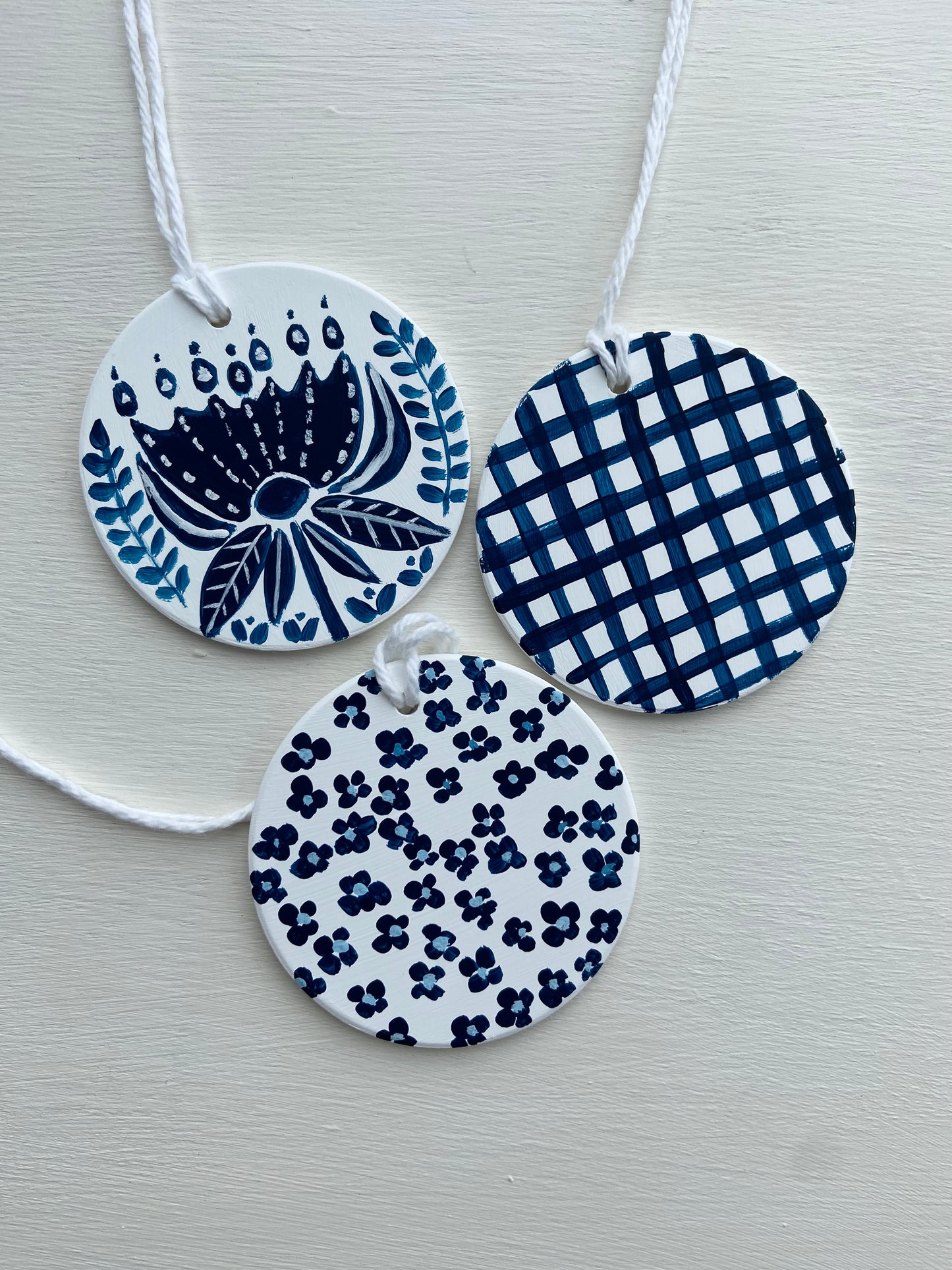 Blue & White Ornaments