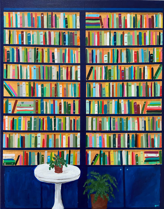 Blue Bookshelves No. 2