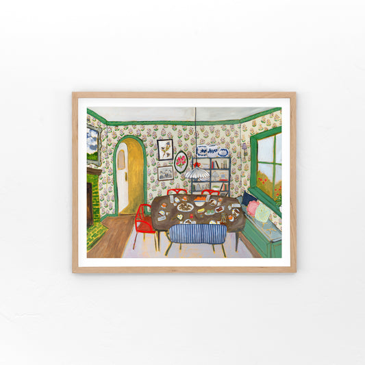 Croissants & Coffee Art Print