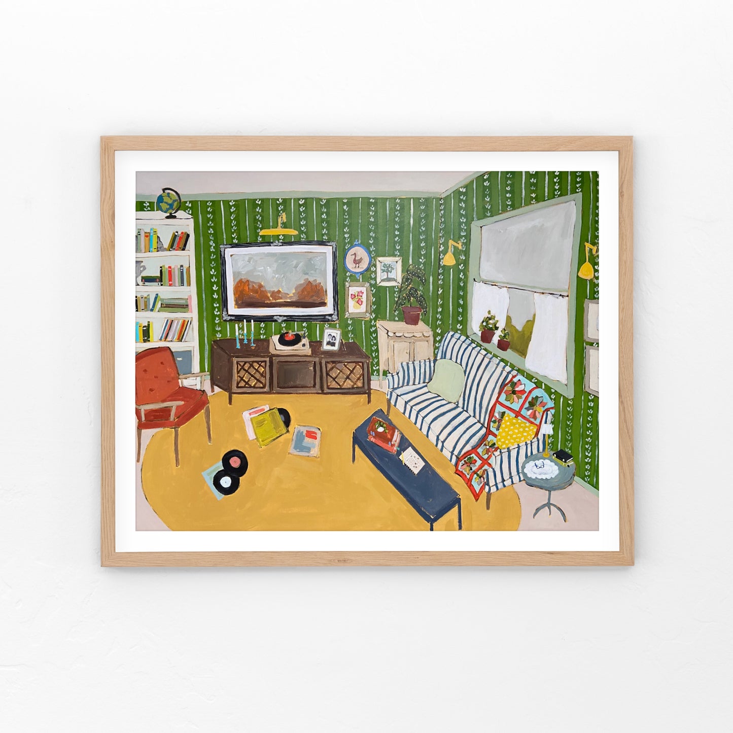 Elvis on the Turntable Art Print