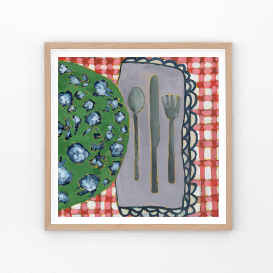 Gingham & Grace Art Print