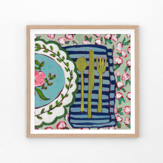 Granny's Dishes Art Print