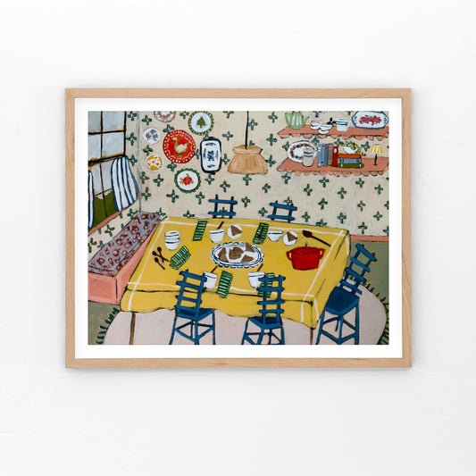 Tomato Soup & Grilled Cheese Art Print