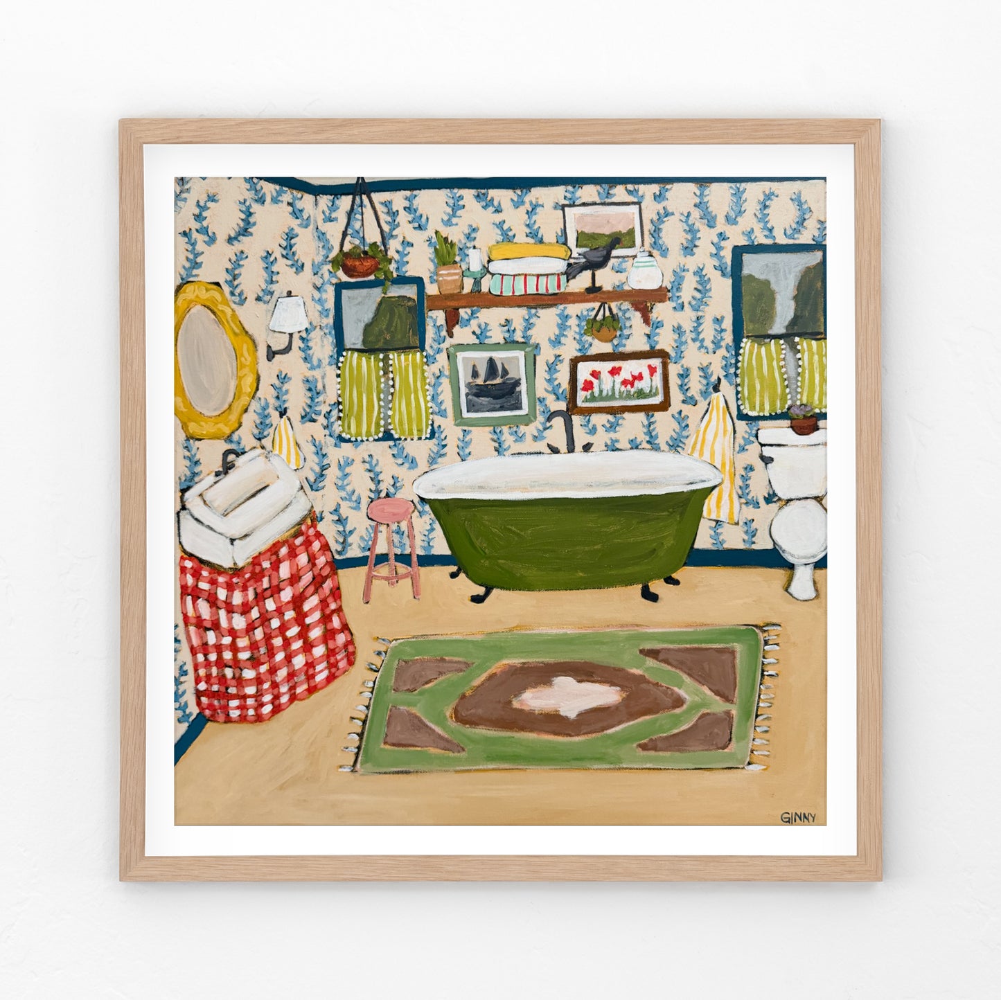 The Verdant Tub Art Print