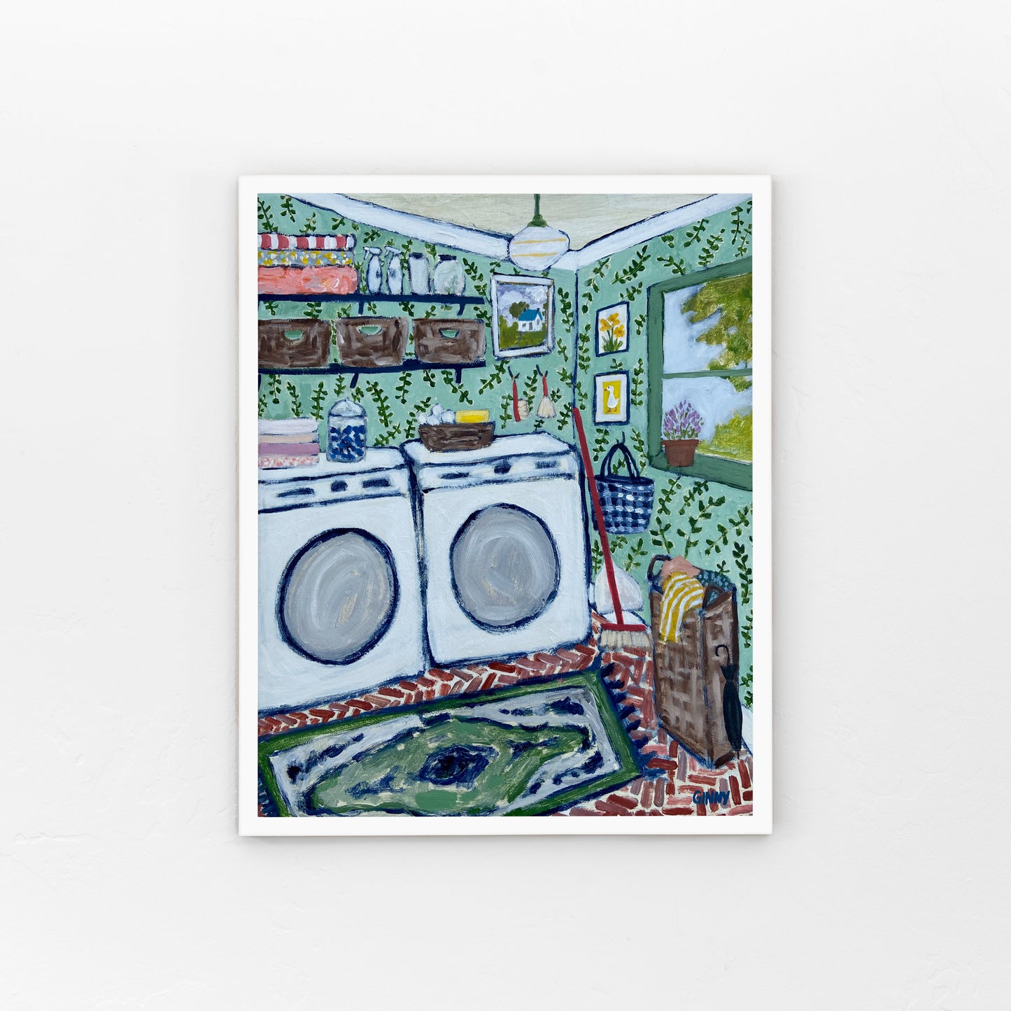 Washing Day Art Print