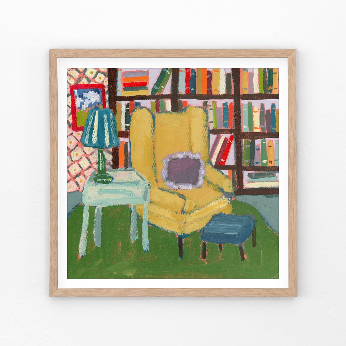 Yellow Reading Chair Art Print