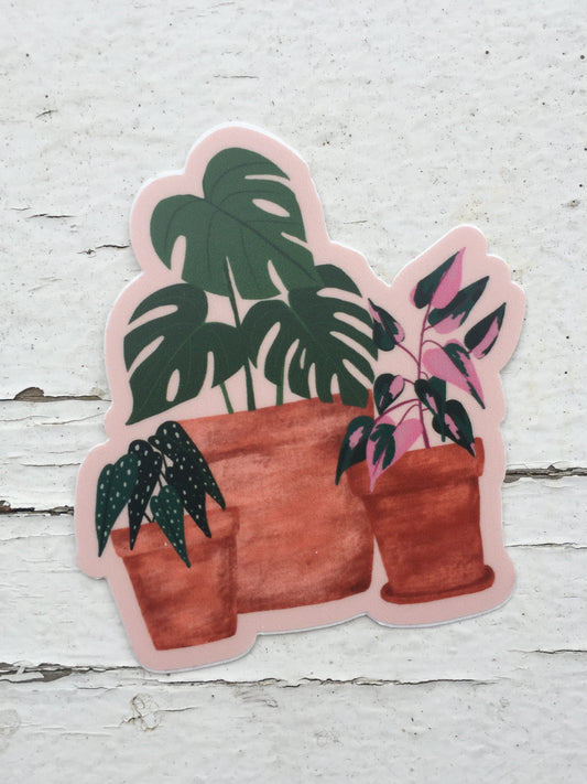 potted plant sticker