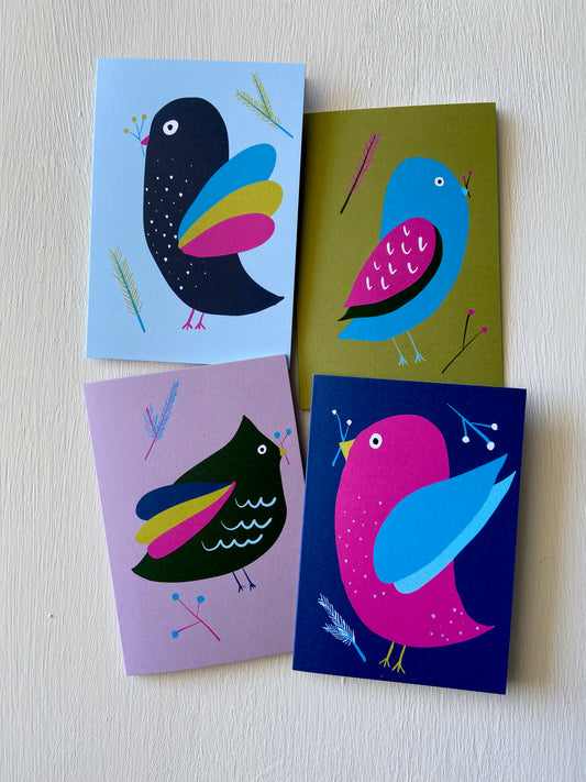 Merry Birds Notecard