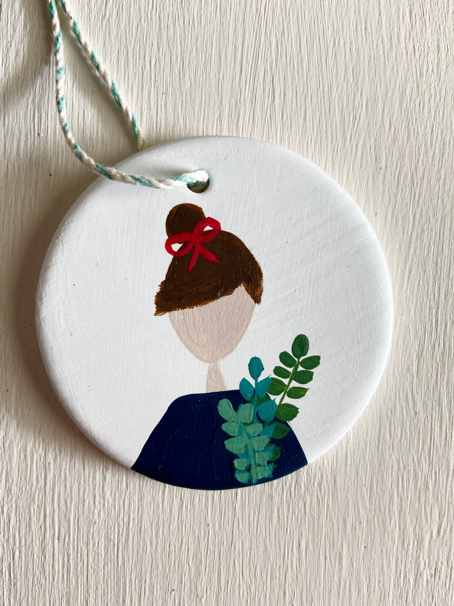 Festive French Girl Ornaments