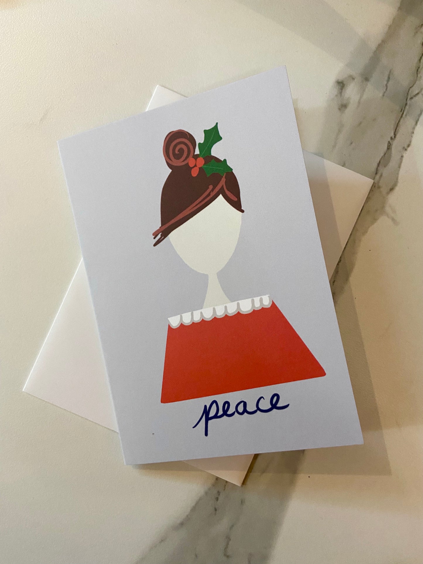 Festive French Girls Notecards